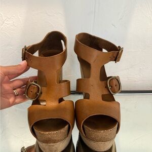 Brown Leather Women's Sandals